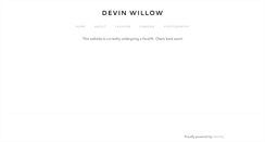 Desktop Screenshot of devinwillow.com