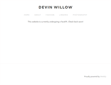 Tablet Screenshot of devinwillow.com